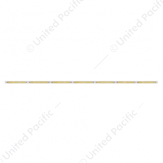 94" Stainless Steel Light Bracket With 7X 19 LED 12" Reflector Light Bars - Amber LED/Clear Lens