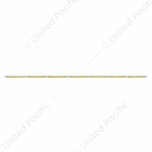 94" Stainless Steel Light Bracket With 7X 19 LED 12" Reflector Light Bars - Amber LED/Clear Lens