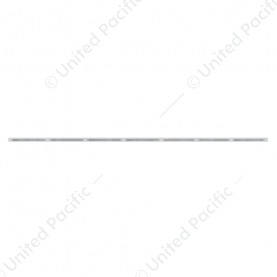 94" Stainless Steel Light Bracket With 7X 19 LED 12" Reflector Light Bars - Red LED/Clear Lens