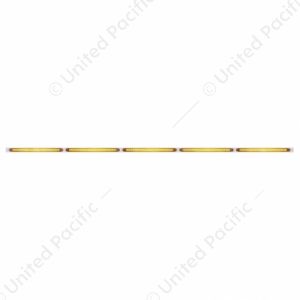 94" Stainless Steel Light Bracket With Five 23 SMD LED 17-1/4" Light Bar - Amber LED/Amber Lens