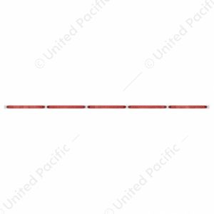 94" Stainless Steel Light Bracket With Five 23 SMD LED 17-1/4" Light Bar - Red LED/Red Lens
