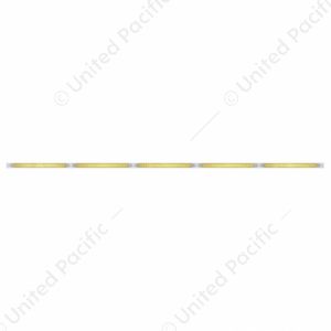94" Stainless Light Bracket With 5X 23 SMD LED 17-1/4" Light Bars & Bezels - Amber LED/Amber Lens