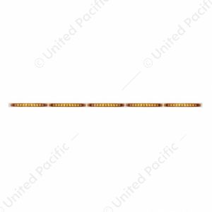 94" Stainless Light Bracket With 5X 11 LED 17" Light Bars - Amber LED/Amber Lens