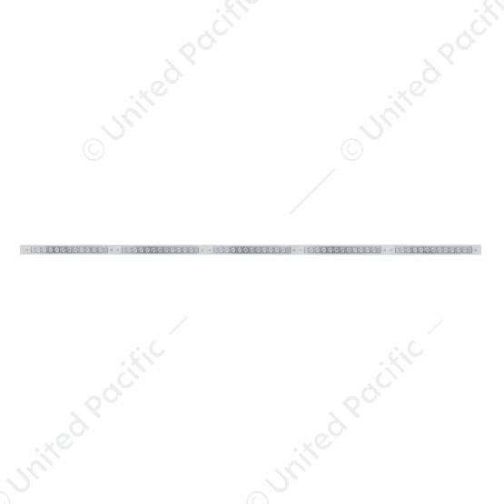 94" Stainless Light Bracket With 5X 11 LED 17" Light Bars - Amber LED/Clear Lens