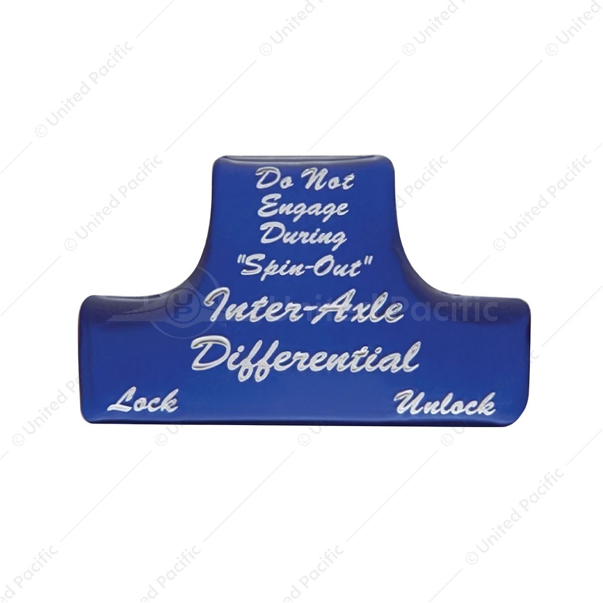 "Axle Differential" Switch Guard Sticker Only - Indigo Blue