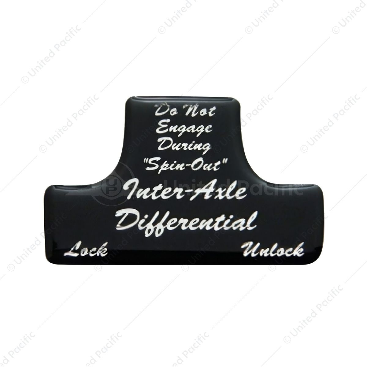 "Axle Differential" Switch Guard Sticker Only - Glossy Black
