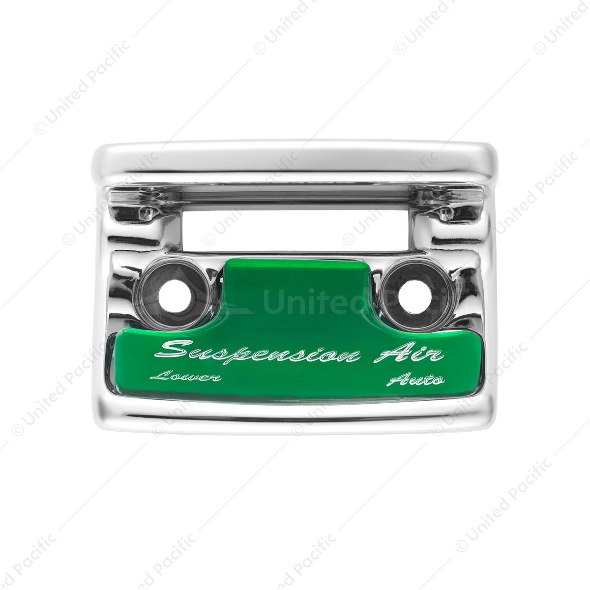 Chrome Plastic Suspension Air Switch Guard With Glossy Sticker For 1990-2010 Freightliner Classic-Gr