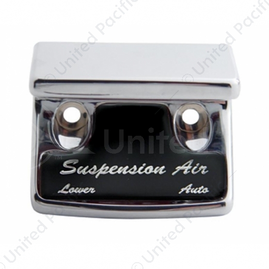 Chrome Plastic Suspension Air Switch Guard With Glossy Sticker For 1990-2010 Freightliner Classic-Bl