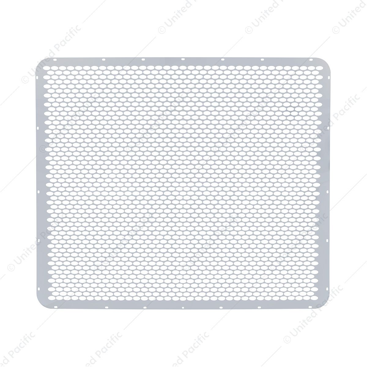 430 Stainless Grille Mesh For Peterbilt 379 With Extended Hood - Alternating Oval Holes