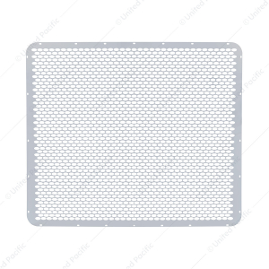 430 Stainless Grille Mesh For Peterbilt 379 With Extended Hood - Alternating Oval Holes
