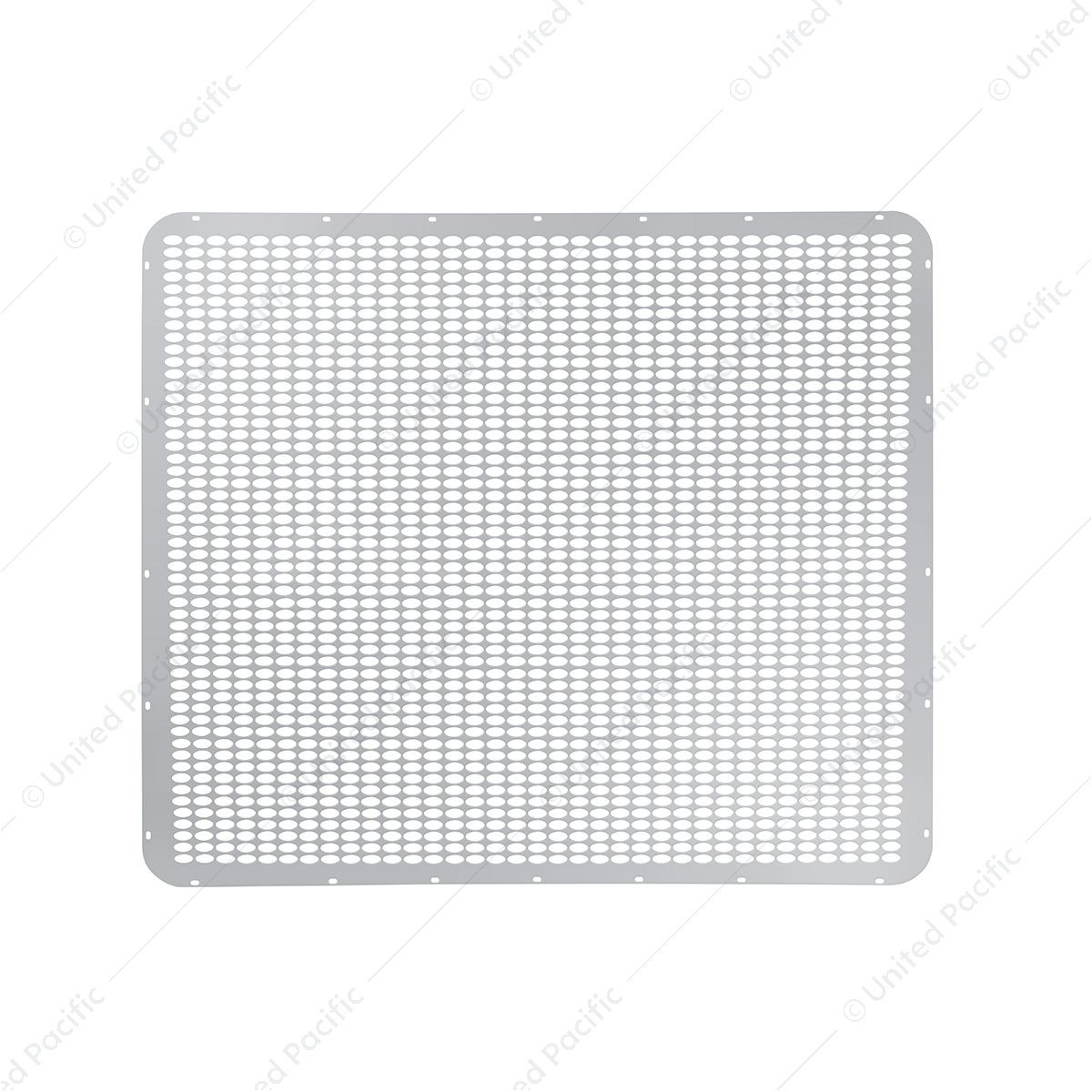 430 Stainless Grille Mesh For Peterbilt 379 With Extended Hood - Straight Oval Holes