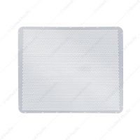430 Stainless Grille Mesh For Peterbilt 379 With Extended Hood - Alternating Round Holes