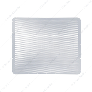 430 Stainless Grille Mesh For Peterbilt 379 With Extended Hood - Alternating Round Holes