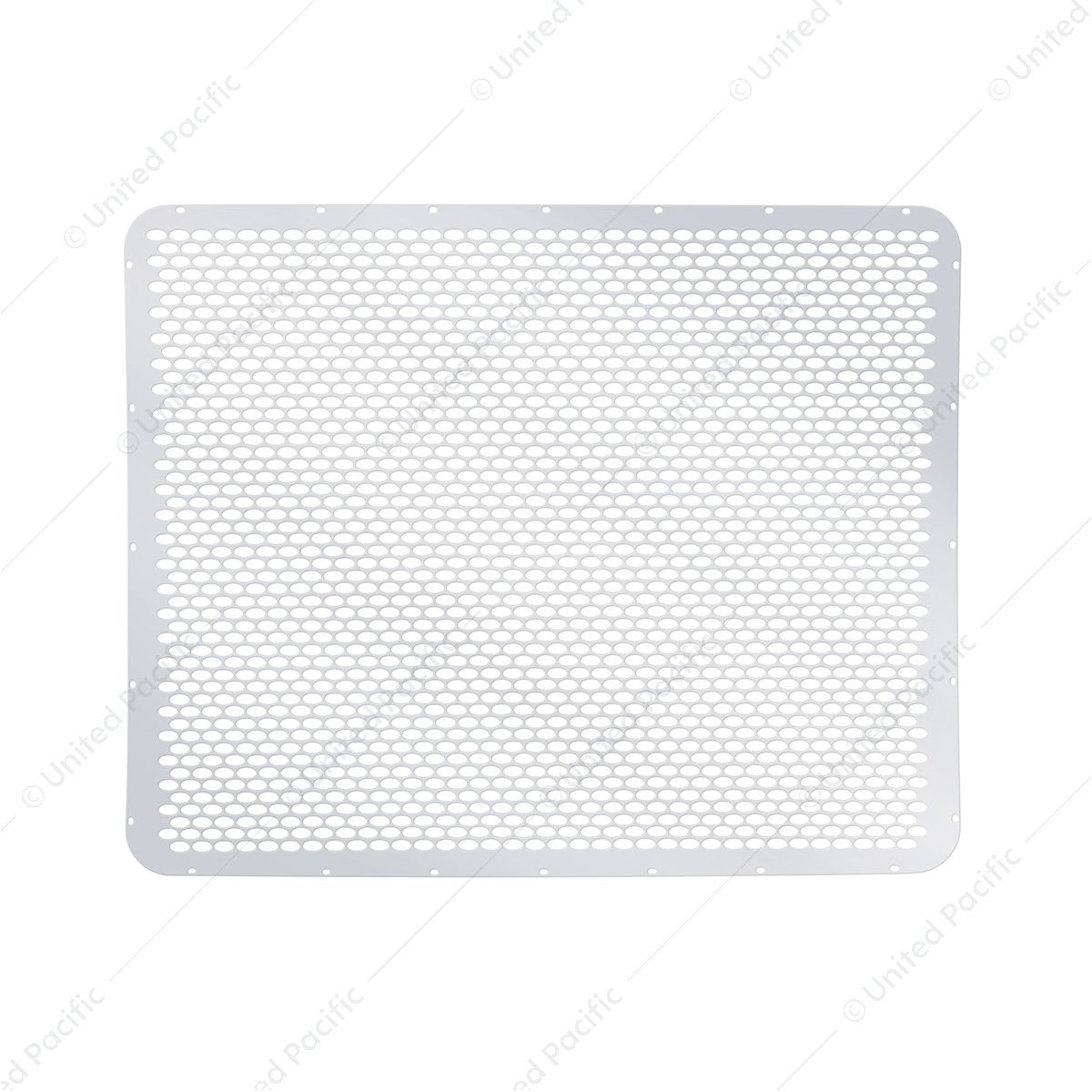 430 Stainless Grille Mesh For Peterbilt 379 With Short Hood - Alternating Oval Holes