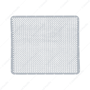 304 Stainless Grille Mesh For Peterbilt 379 With Extended Hood - Alternating Oval Holes