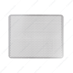 304 Stainless Grille Mesh For Peterbilt 379 With Short Hood - Alternating Oval Holes