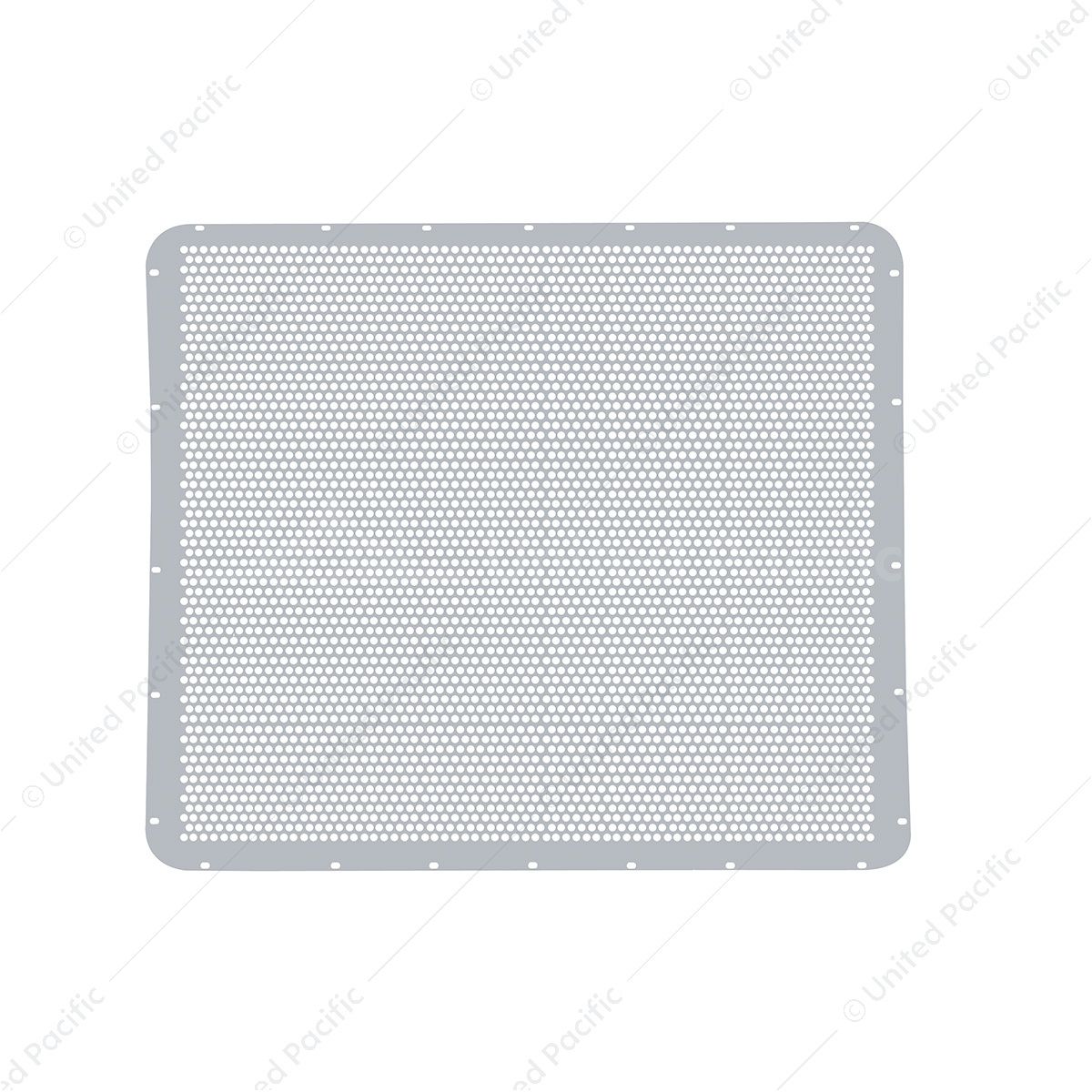 304 Stainless Grille Mesh For Peterbilt 379 With Extended Hood - Alternating Round Holes