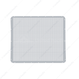 304 Stainless Grille Mesh For Peterbilt 379 With Extended Hood - Alternating Round Holes