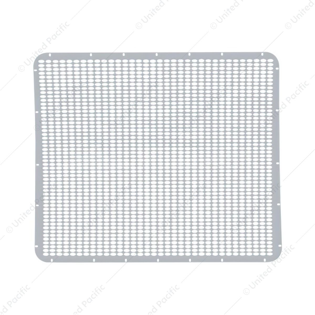 304 Stainless Grille Mesh For Peterbilt 379 With Extended Hood - Straight Oval Hole
