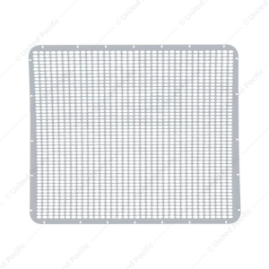304 Stainless Grille Mesh For Peterbilt 379 With Extended Hood - Straight Oval Hole