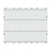 Aluminum Billet Style Grille Insert With Vertical Bars For Peterbilt 379 Extended Hood