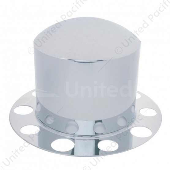 Stainless Dome Rear Axle Cover 2PC Kit For 1-1/2" Nut Cover - Steel Wheel