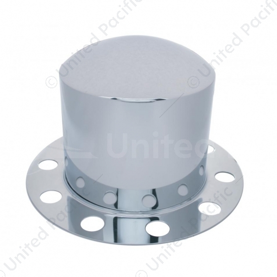 Stainless Dome Rear Axle Cover 2PC Kit For 33mm Nut Cover - Steel/Aluminum Wheel