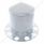 Stainless Pointed Rear Axle Cover 3PC Kit For 1-1/2" Nut Cover - Aluminum Wheel