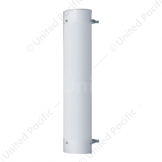 48" Tall 180 Degree Stainless Exhaust Muffler Shield For 5" Diameter Exhaust - Plain