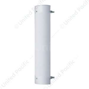 48" Tall 180 Degree Stainless Exhaust Muffler Shield - Plain