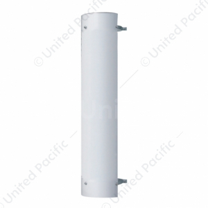 48" Tall 180 Degree Stainless Exhaust Muffler Shield For 6" Diameter Exhaust - Plain