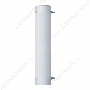 48" Tall 180 Degree Stainless Exhaust Muffler Shield For 7" Diameter Exhaust - Plain