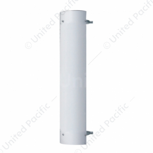 48" Tall 180 Degree Stainless Exhaust Muffler Shield For 8" Diameter Exhaust - Plain