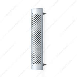 48" Tall 270 Degree Stainless Exhaust Muffler Shield For 9" Diameter Exhaust - Round Slot