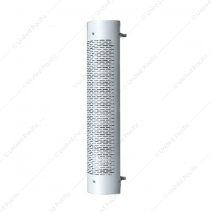 48" Tall 270 Degree Stainless Exhaust Muffler Shield For 9" Diameter Exhaust - Horizontal Slot