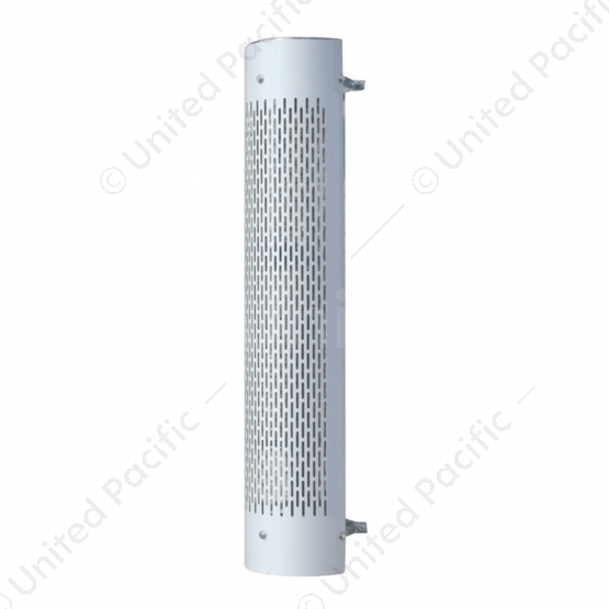 48" Tall 270 Degree Stainless Exhaust Muffler Shield For 9" Diameter Exhaust - Vertical Slot