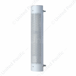 48" Tall 270 Degree Stainless Exhaust Muffler Shield - Vertical Slot