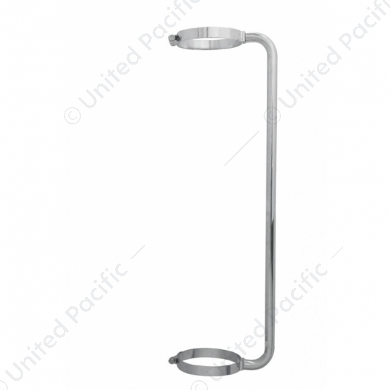 34" Chrome Exhaust Grab Handle - 7" Clamp