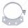 6" Stainless Exhaust Clamp For Peterbilt Ultra Cab