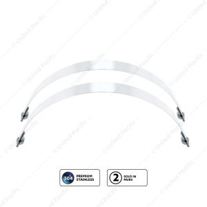 304 Stainless Steel Air Tank Straps For 9-3/4" Round Air Tank (Pair)