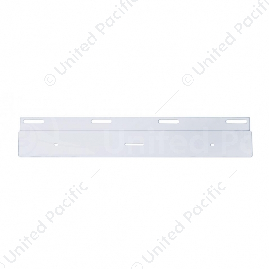 Stainless Top Mud Flap Plate - 17" Light Bar Cutout (Each)