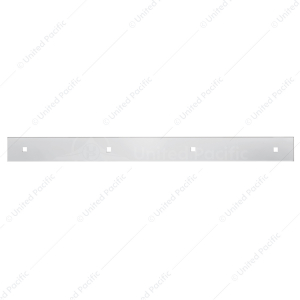 2" X 24" Top Mud Flap Plain Plate With Bolt Thru