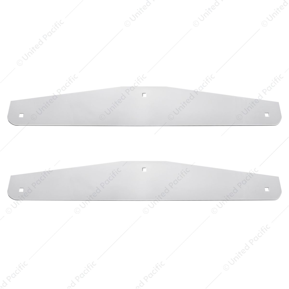 24" X 4" Stainless Steel Bottom Mud Flap Plates - Bolt Thru (Card of 2)