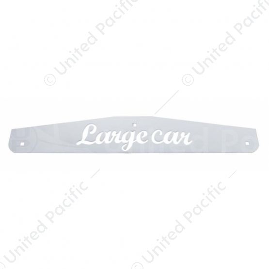 4" X 24" Stainless Largecar Bottom Mud Flap Plate - Bolt Thru