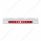 Stainless Top Mud Flap Plate With 11 LED 17" Light Bar - Red LED/Red Lens (Each)