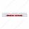 Stainless Top Mud Flap Plate With 11 LED 17" Light Bar & Bezel - Red LED/Red Lens (Each)
