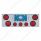 Chrome Rear Center Panel With Four 4" Lights & Three 2-1/2" Lights & Grommets