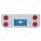 Chrome Rear Center Panel With Four 4" Lights & Bezels
