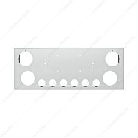 33-3/4" SS Rear Center Light Panel With Four 4" & Six 2" Light Cutouts