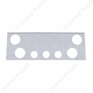 Stainless Steel Rear Center Light Panel With Four 4" Light Cutouts & Three 2-1/2" Light Cutouts